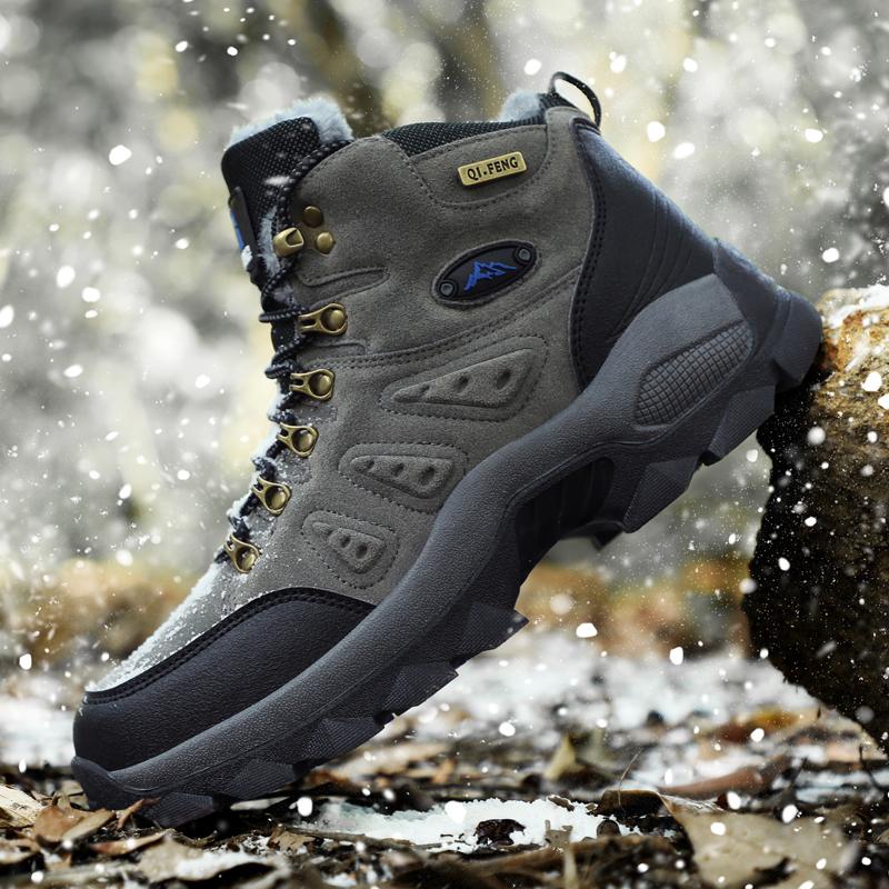 Outdoor Hiking Shoes Women Comfortable Casual Anti-slip High-top Boots Men Breathable Durable Thick-soled Soft Combat Boots Men