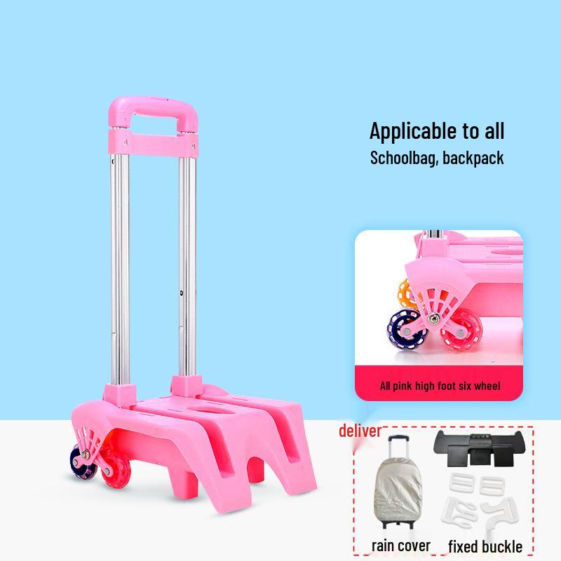 Folding Backpack Cart with Flashing Wheels for Kids – 3 or 6 Wheel Options