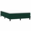 Box Spring Bed Without Mattress Dark Green 140 X 220 Cm Velvet