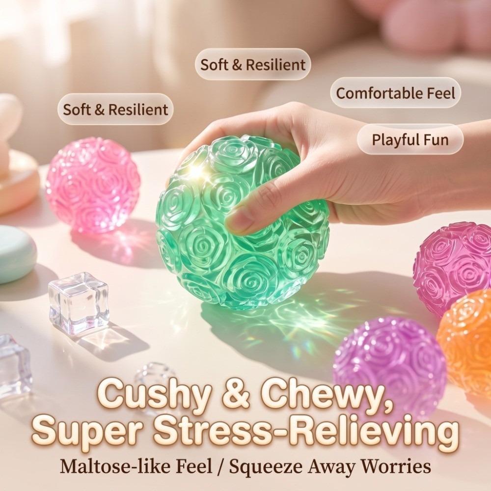 Slow Resbound Rose Hand Ball Squishy Toy Soft Squeeze Toy Pinch Toy Squishy Toy Leisure Relaxation