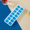 Square Silicone 14-Grid Ice Cube Tray with Lid