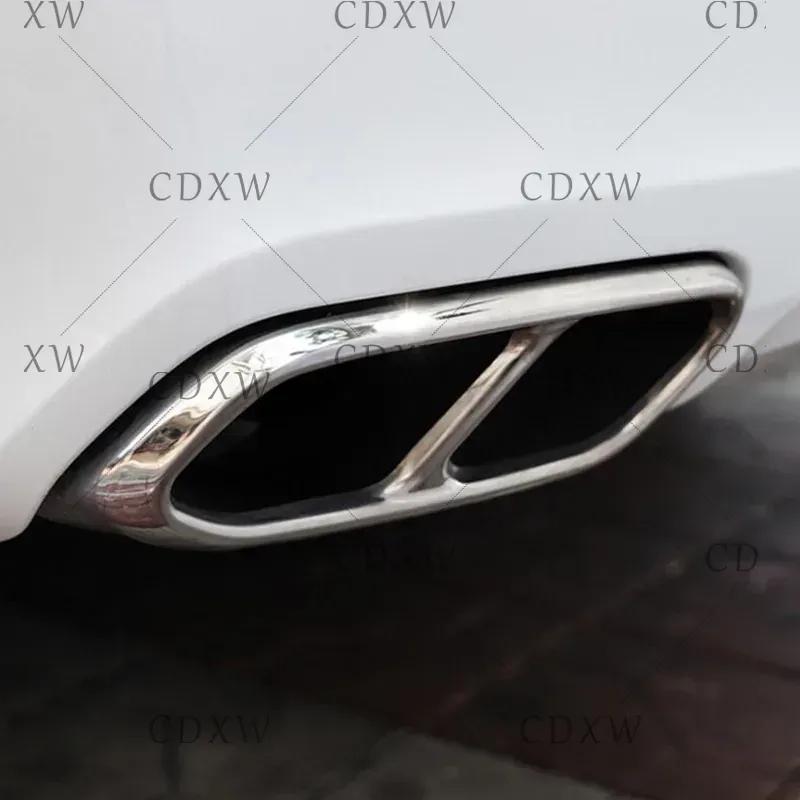 For Volvo XC60 S60 XC90 S90 V90 Stainless Steel Car Tail Muffler Exhaust Pipe Output Cover Decorative Cover Car Accessories