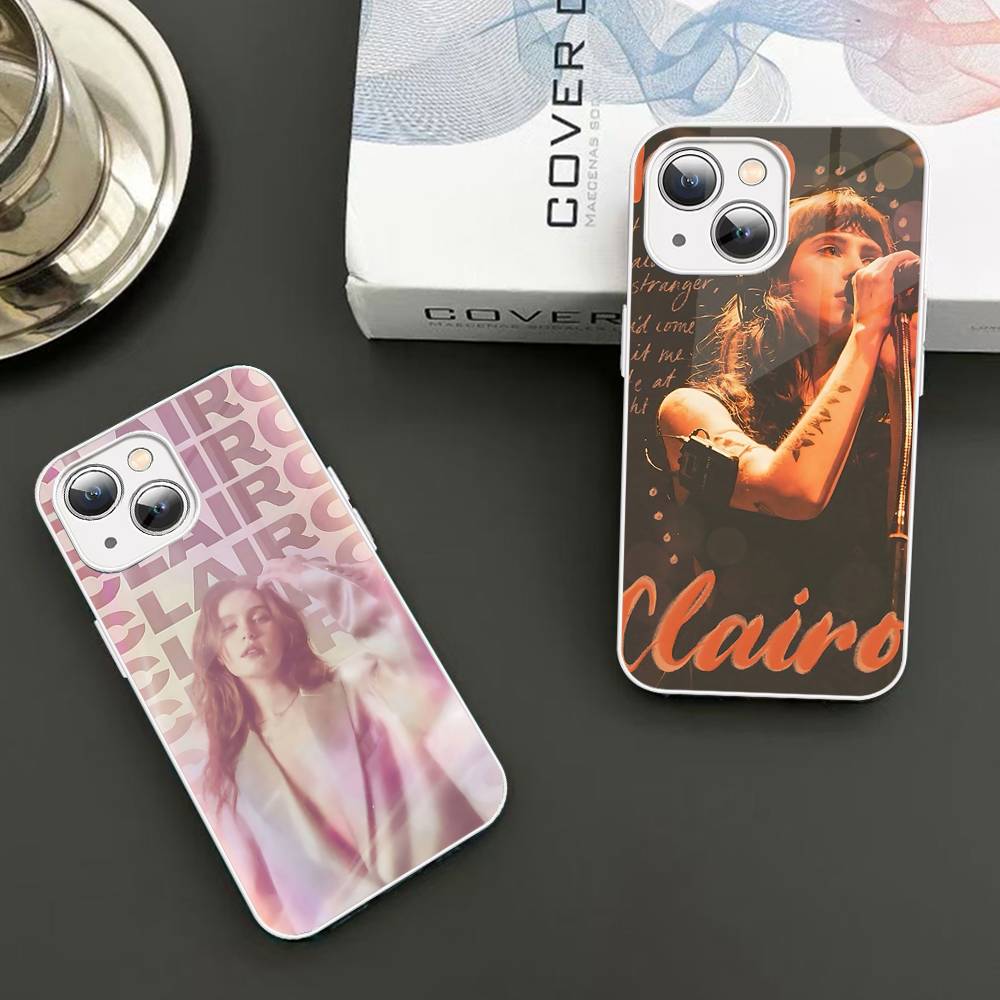 Singer C-Clairo Tempered Glass For Iphone 14 13 12 11 Pro Mini XS MAX 14Plus X XS XR Cover