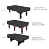 Billiard Table Cover with Drawstrings Oxfords Cloth Table Cover for Outdoor Indoor