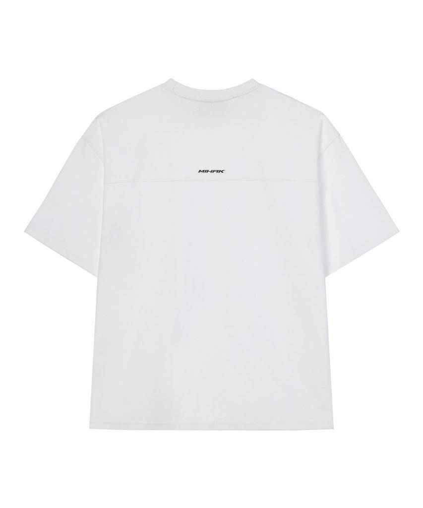 Mihag Performance Stamp Oversized T-Shirt (White)