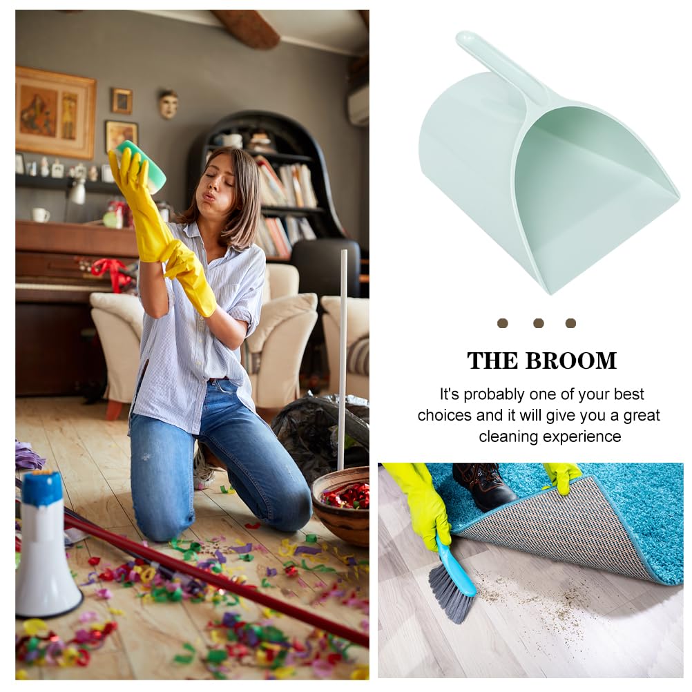 DOITOOL Household Freestanding Standing Plastic Handheld Kitchen Trash Hanging Trash For Kitchen Kitchen Standing Trash Set of 2 Dustpan, Dustpan,