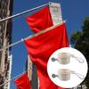 2lots Plastic Flag Clip Secure Swivels Mounting Prevents Tangling Weather Resistant Rings For Outdoor Flag Display