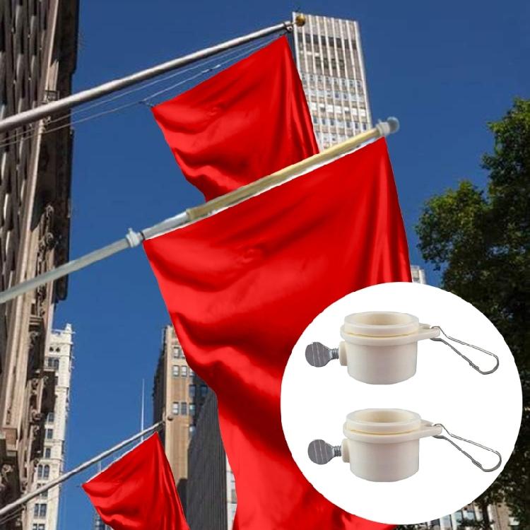 2lots Plastic Flag Clip Secure Swivels Mounting Prevents Tangling Weather Resistant Rings For Outdoor Flag Display