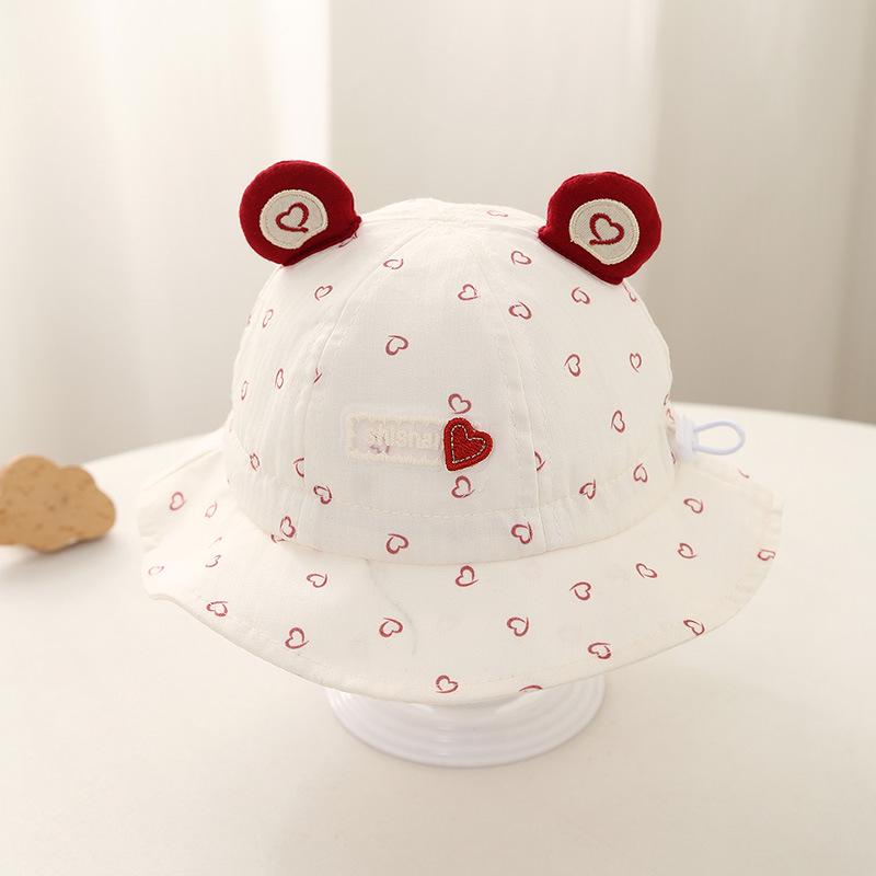 Korean Style Cute Adjustable Baby Bucket Hat for Spring/Summer - Sun Protection for Boys, Girls, Infants, and Toddlers