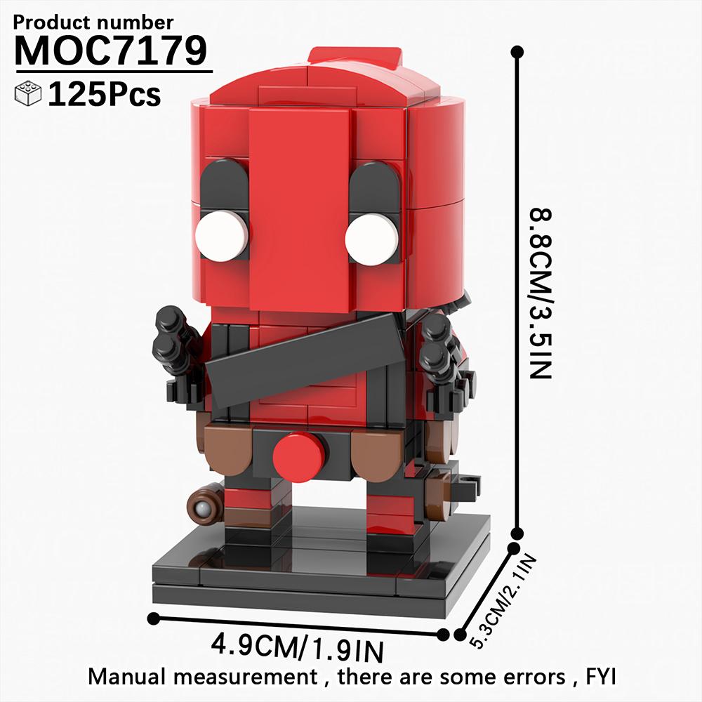 MOOXI Filmreihe MOC Steine Set Figur BrickHeadzed Modell DIY Bausteine Montessori Kinder Bildungsspielzeug Für Kinder Geschenk