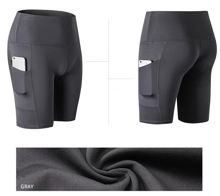 Women's Yoga Shorts High Waist Quick Dry Running Sweatpants with Pockets