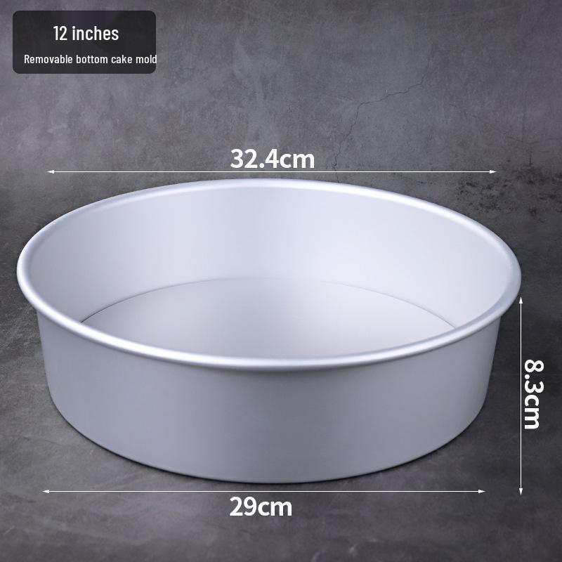 Heart-Shaped Anodized Chiffon Cake Mold with Removable Bottom