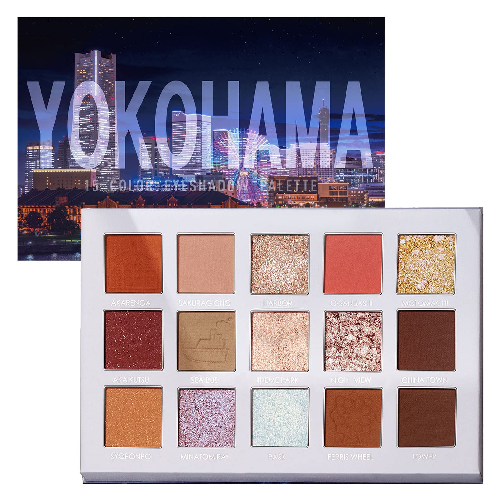 

FOCALLURE GO TRAVEL 15-Color Eyeshadow Palette Powder FA100 (10 Yokohama hi yokohama)