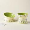 Non-Slip Cat Canned Food Bowl Rabbit Flower Water Bowl Stylish Pet Feeding Bowl  Pet Supplies