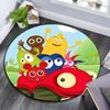Yo Gabba Gabba!,Round Area Rug,Carpet Rug for Living Room Bedroom Sofa Playroom Decor,Non-slip Floor Mat