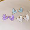 Dropping Oil Irregular Love Fashion Fresh Cream Light Luxury High Grade Design Sense Earstuds Fashion Women's Jewelry Gifts