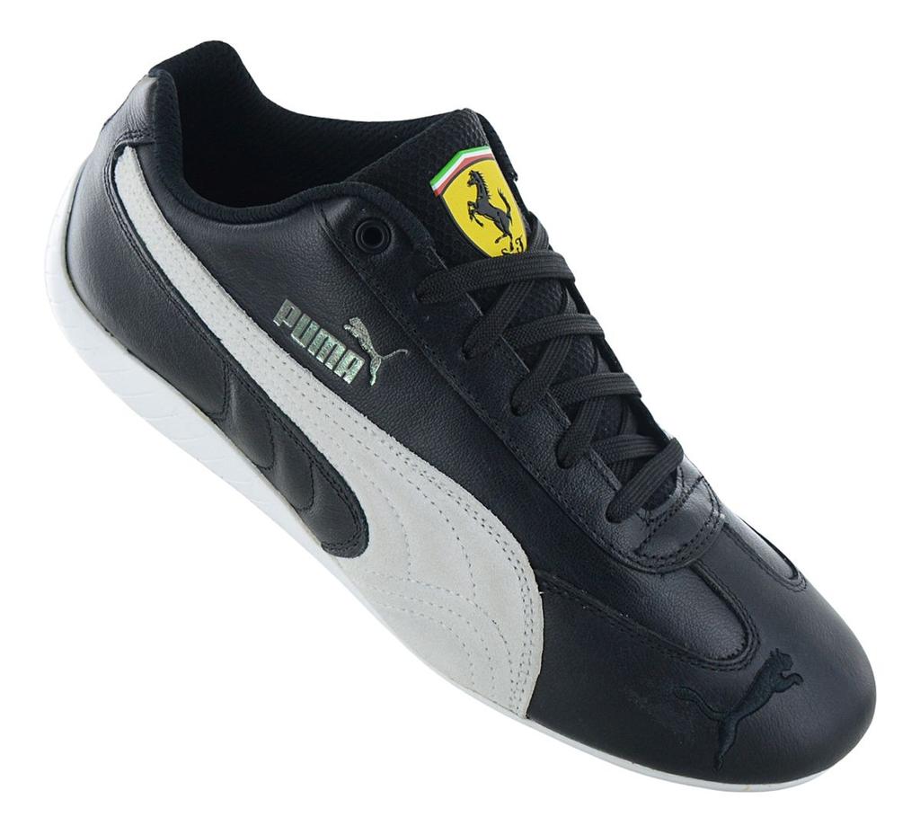 Puma X Scuderia Ferrari - Speedcat Leather - Herren Sneakers Schuhe Leder Schwarz 307514-01 ORIGINAL