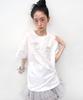 Taibseobiseu Cry Eyes Half Sleeve Top [White]