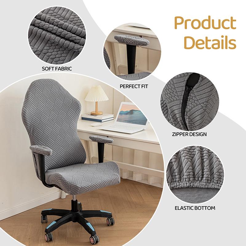 Gaming Chair Covers With Armrest Cover Spandex Elastic Internet Cafe Bar Office Seat Cover Computer Chair Dust-proof Protector
