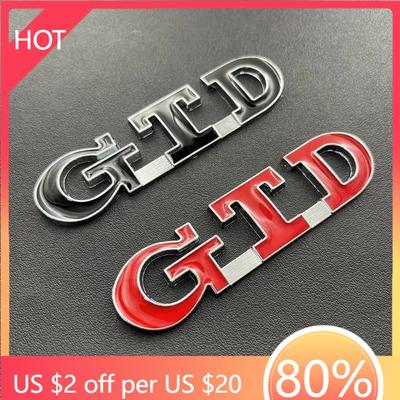 Golf 3 4 MK3 MK4 2026 Heiß Für VW VOLKSWAGEN 3D Metall GTD Buchstaben Auto Heckklappe Kofferraum Abzeichen Emblem Für Volkswagen VW Golf 7 6 5 4