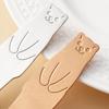 304 Stainless Steel Ice Cream Spoon Creative Cute Bear Dessert Small Spoon Children's Sugar Spoons Tableware mini spoons