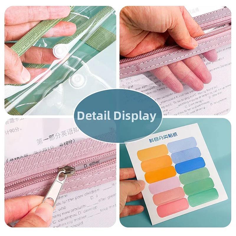 Dokumentenaufbewahrungstasche Großes Fassungsvermögen 13 Schichten Transparente Aktentasche Erweiterbar Verdickt Datenaufbewahrungstasche