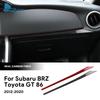 For Subaru BRZ Toyota GT86 2012-2016 2017 2018 2019 2020 LHD RHD Real Soft Carbon Fiber Car Co-pilot Console Dashboard Strip