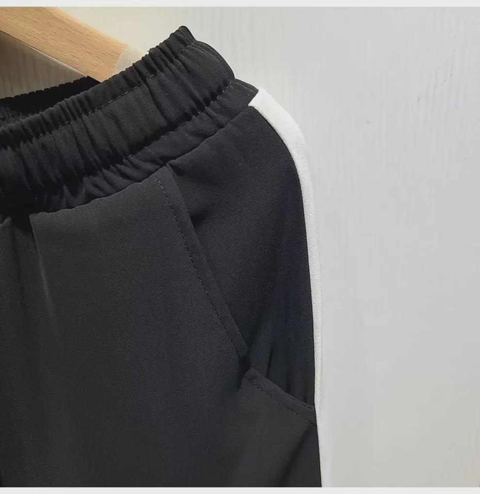 2023 Men's Straight-Leg Sweatpants with Side Stripes - Spring/Autumn Casual Sports Trousers