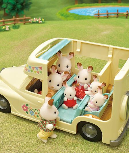 [Toytron] Sylvanian Families Семейный кемпер (предмет номер. 5454) - Игровой набор «Приключение»