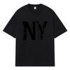 2026 New York Printed Graphic Streetwear Y2k Harajuku Men Women Clothes 100% Cotton T Shirt Casual Oversized Summer Men T-shirt