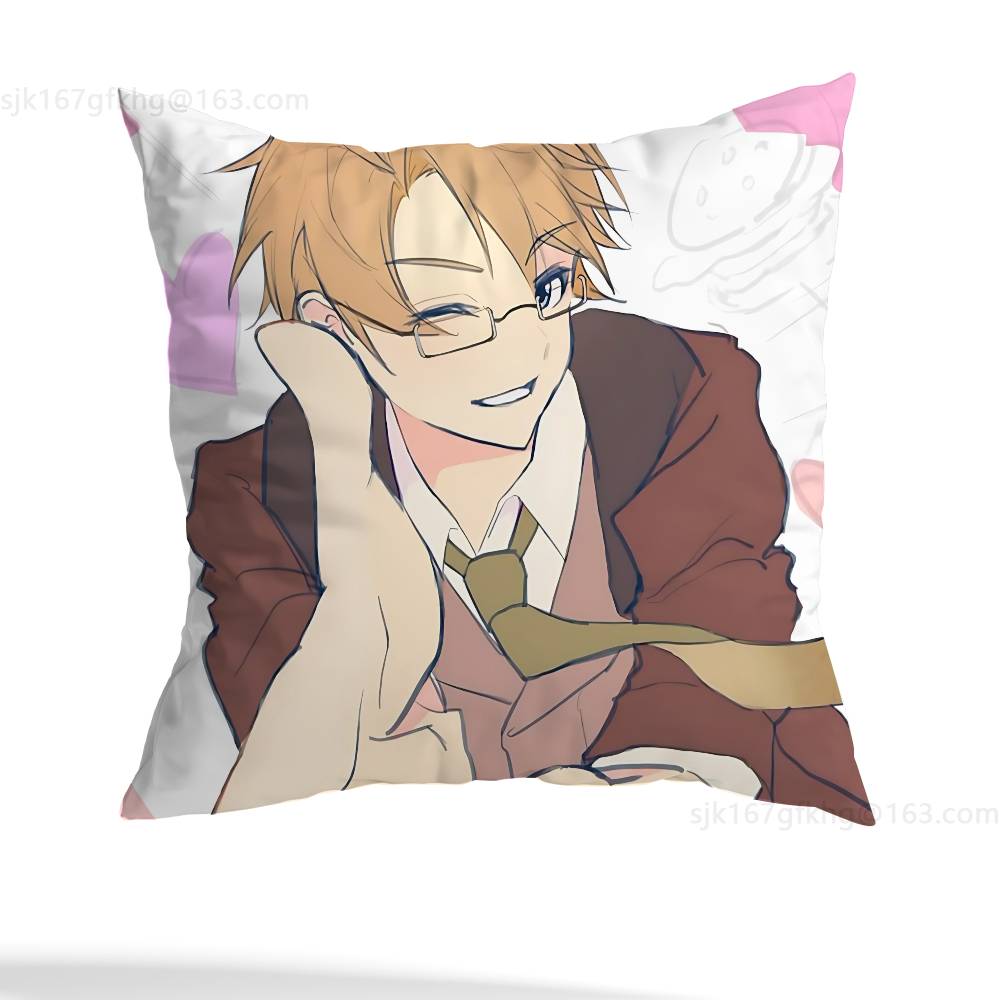 Anime H-Hetalia World Stars Pillow Case Square Double-Sided Printing Short Plush Sofa Cushion Cover Bedroom Bedside Pillow