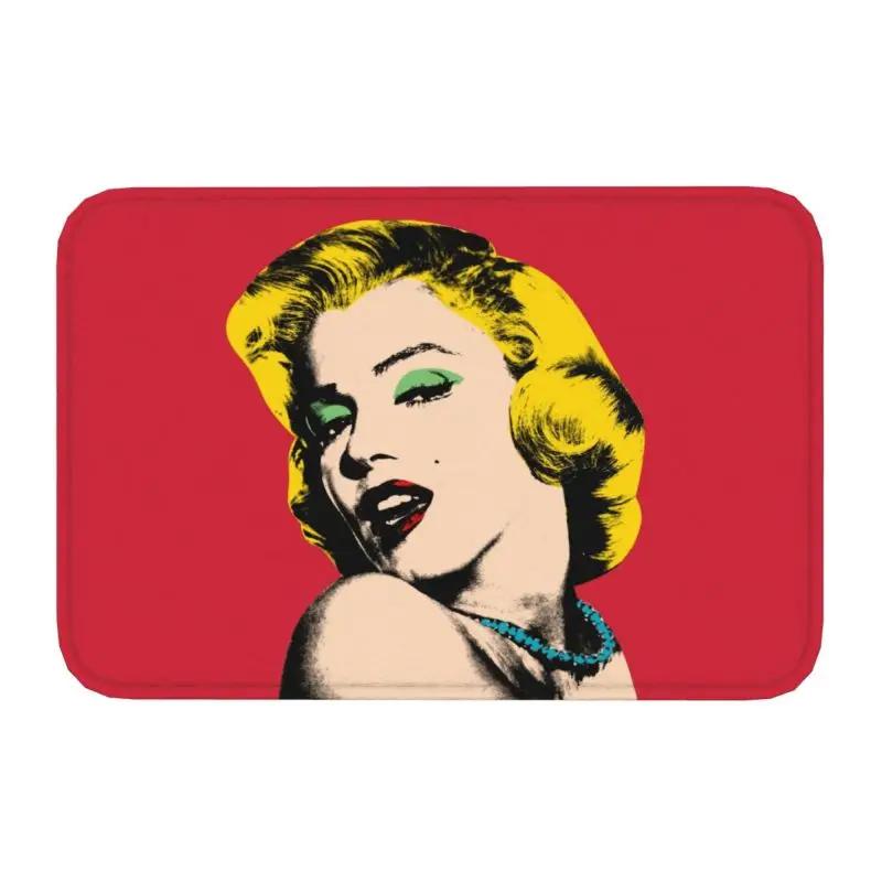 Custom Pop Art Golden Warhol Doormat Non-Slip Entrance Bath Kitchen Door Floor Mat Bedroom Balcony Rug Carpet Footpad