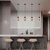 Dinning Room Retro Pendant Lamps Hanging Lighting for Corridor Foyer Glass Interior Chandelier Lights for Bedroom Kitchen Island