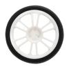 2PCS RC Racing Tire Plastic Wheel Hub and Rubber Tire for ZD Racing 1/16 16426 S16 EX16 Black and White