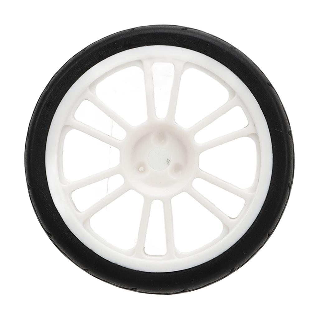 2PCS RC Racing Tire Plastic Wheel Hub and Rubber Tire for ZD Racing 1/16 16426 S16 EX16 Black and White