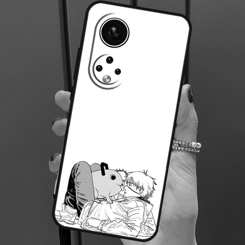 Anime Chainsaw Man For Huawei P40 Lite P20 P30 Pro Nova 9 Nova 5T P Smart 2019 Case For Honor 50 8X 9X 10i