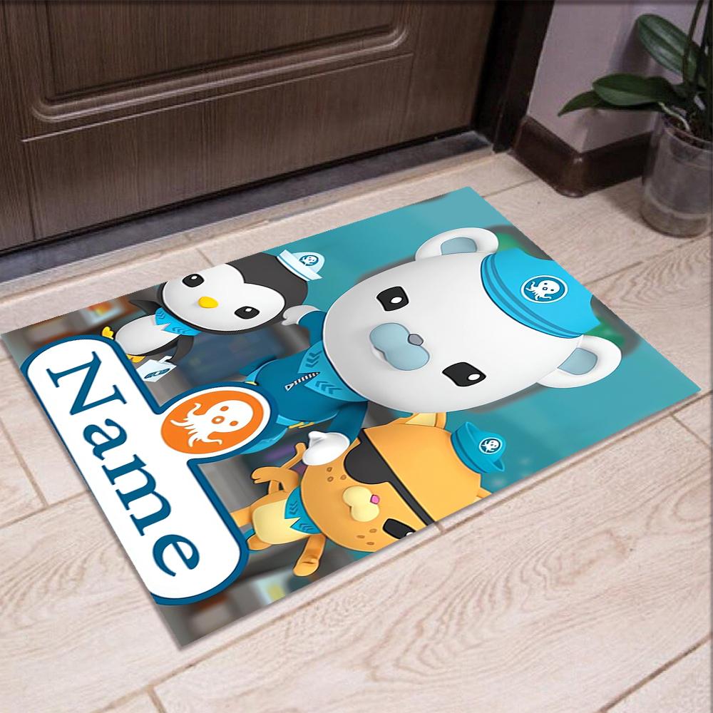 Custom Name The Octonauts Printed Carpet,Rug for Office Chair Living Room Bedroom Kitchen Room Decor Gifts.