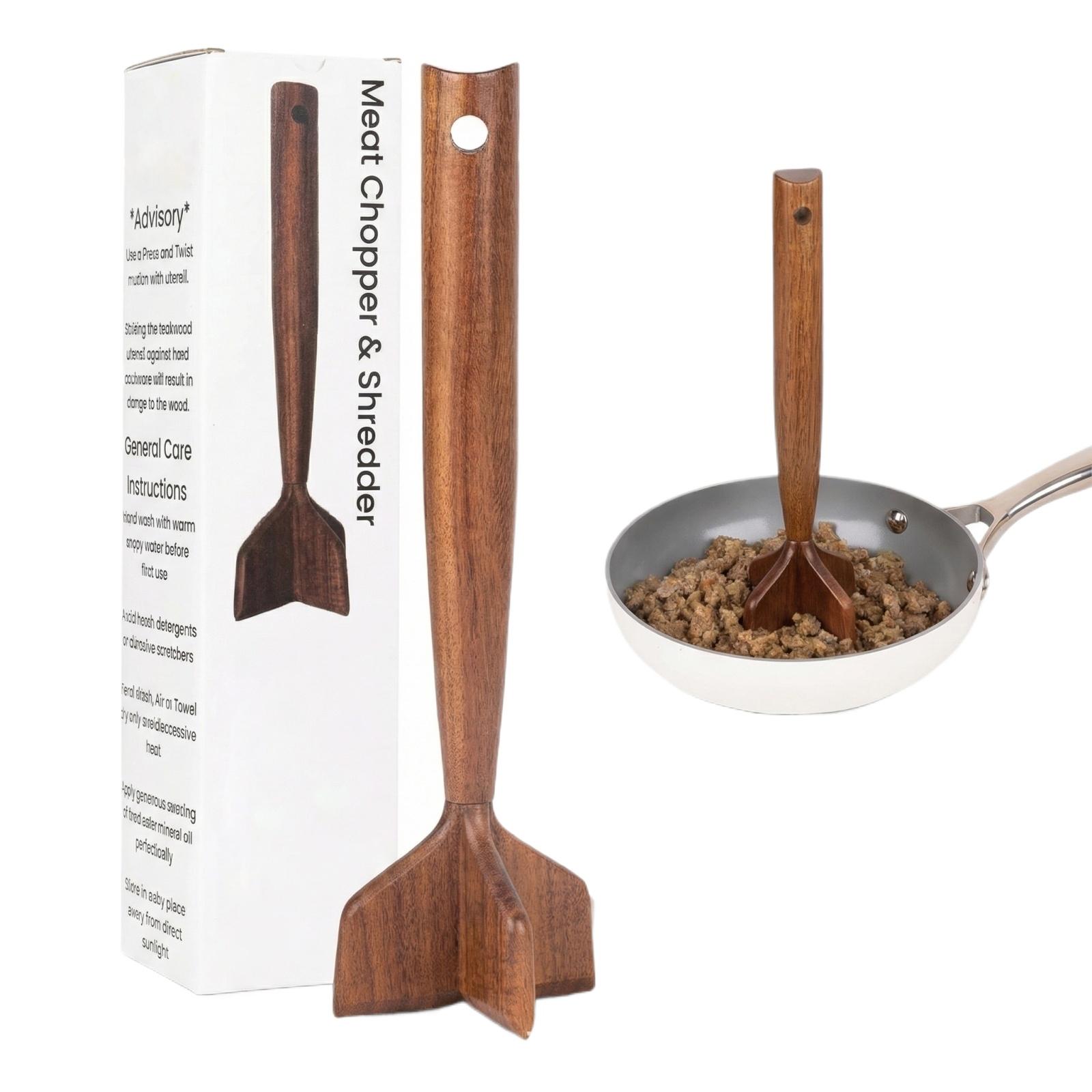 Wooden Potato Masher Meat Masher Meat Foam Maker Potato Mash Maker One Size