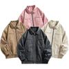 American Old Fashioned Pu Leather Men's Autumn Casual Versatile Jacket Retro Solid Color
