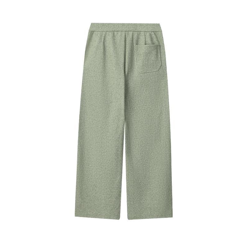 Fila White Minimalist Classic Versatile Trendy Casual Pants Women Bottoms Green F11W543607FLG