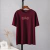 Shellsuning T-shirt stampate con lettera per donna T-shirt basic oversize a maniche corte estive Casual O-collo in cotone Abbigliamento Femlae Top gotici coreani