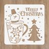 Christmas Painting Stencils Embossing Paper Card Scrapbooking Stamp Album Decoration New Year DIY Wall Window Decor Kids Gifts