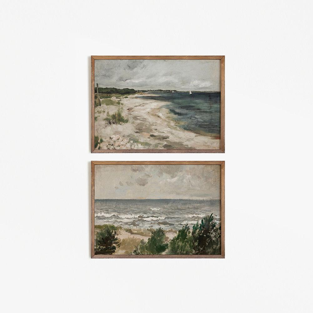 Vintage Gallery Wall Art Canvas Painting Antique Retro Poster And Print Oil Landscape Moody Decoration Picture For Living Room