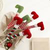 38cm Christmas Elf Legs Pendants Funny Xmas Tree Ornaments  New Year Decoration