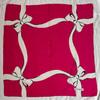 Used Yves Saint Laurent Silk Scarf Pink Ribbon YSL Vintage