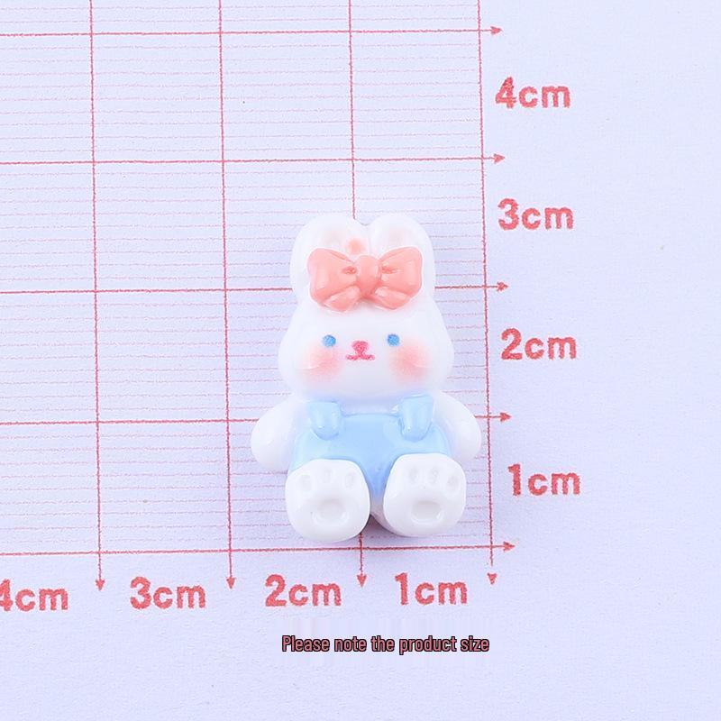 Glossy Cartoon Rabbit DIY Resin Shoe Buckle Ornaments.