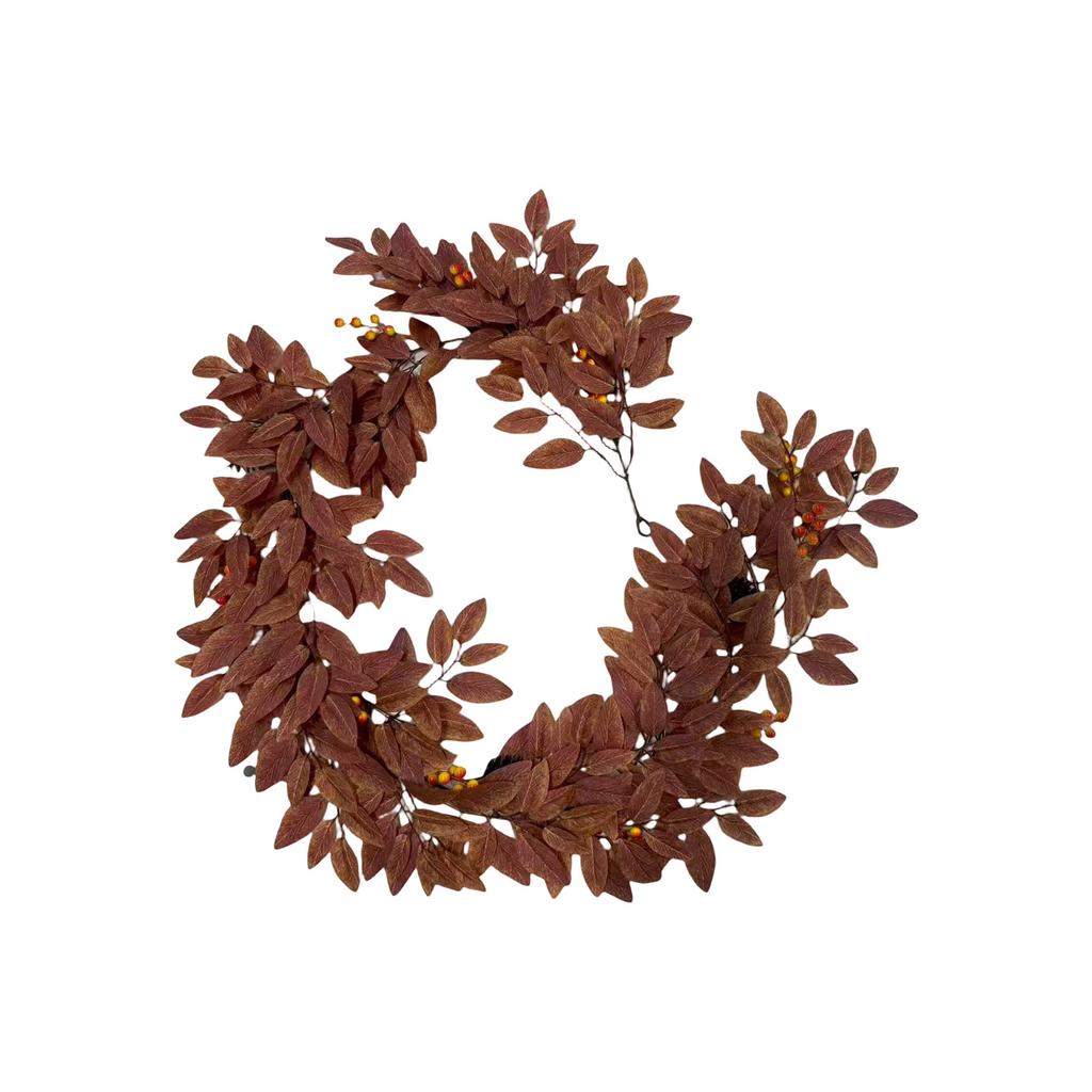 Vánoční ratan, šifrovaná vánoční dekorace Ratan, dveřní ratanová dekorace na dveře, 9 stop 50 světel