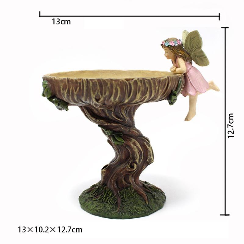 

2026 New Flower Fairy, Little Angel, Elf Bird Feeder, Outdoor Resin Crafts, Courtyard, Outdoor Decoration, Home Ornaments