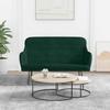 Velvet Bench In Dark Green 110 X 76 X 80 Cm