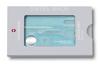 Victorinox Swiss Card Nail Care Ice Blue Transparent Nail File Nail Polisher Glass Nail File with Scissors 13 Functions Disaster Prevention First Aid
